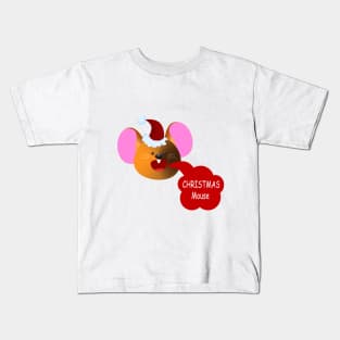 Santa Mouse Kids T-Shirt